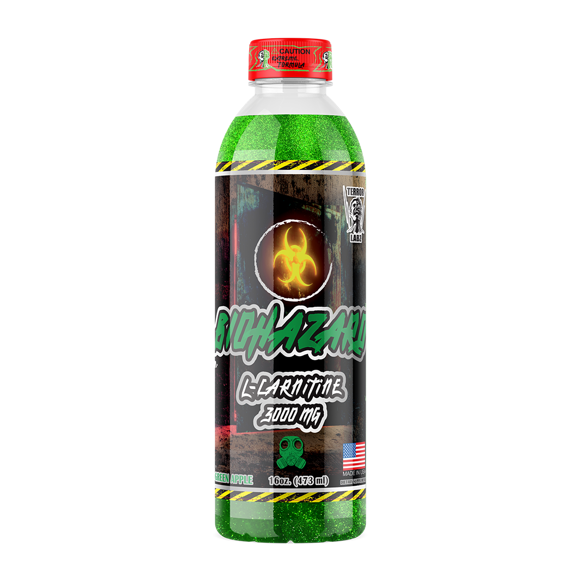 terror labz l carnitine BIOHAZARD, Stimulant Free Fat Burning Liquid L-Carnitine, Boosts Metab – Terror  Labz