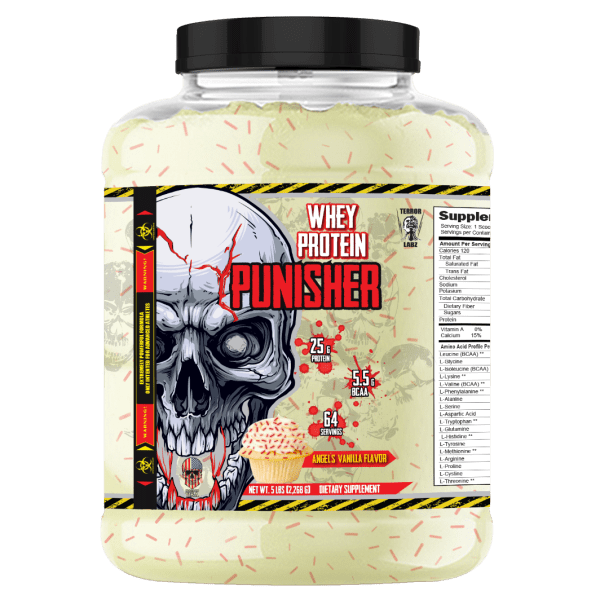 PUNISHER Whey Protein - 100% Pure Whey Protein Powder For Muscle Gain